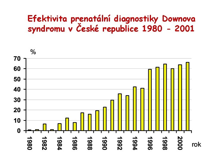 Efektivita prenatální diagnostiky Downova syndromu v České republice 1980 - 2001 
