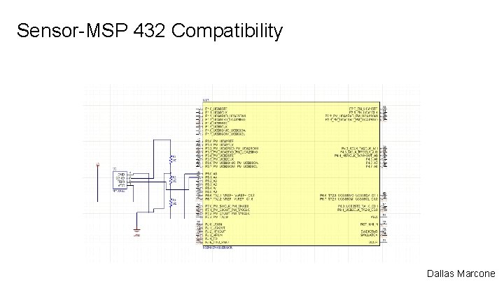 Sensor-MSP 432 Compatibility Dallas Marcone 