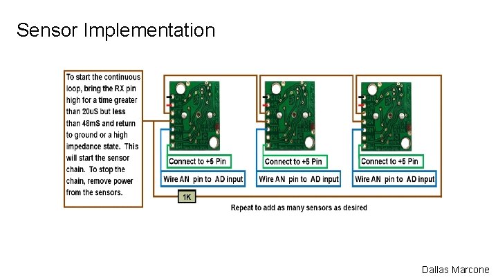 Sensor Implementation Dallas Marcone 