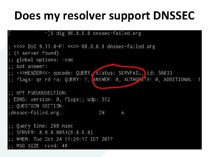 Does my resolver support DNSSEC Does my resolver support DNSSEC
