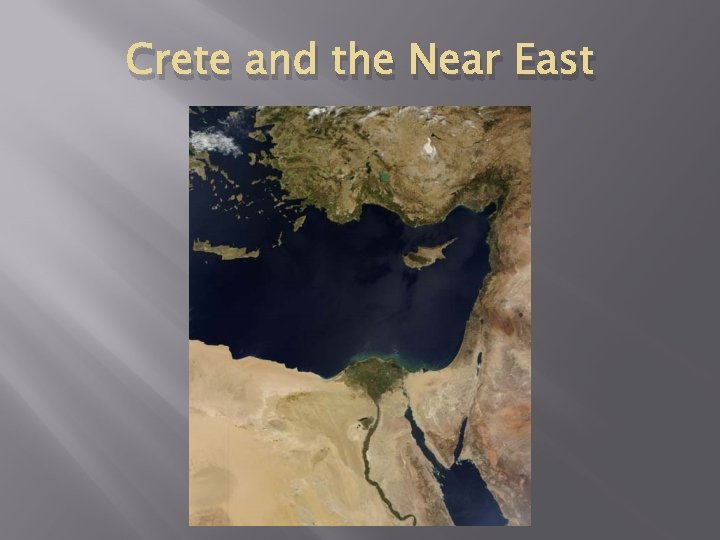 Crete and the Near East 