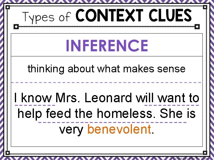 thinking about what makes sense I know Mrs. Leonard will want to help feed
