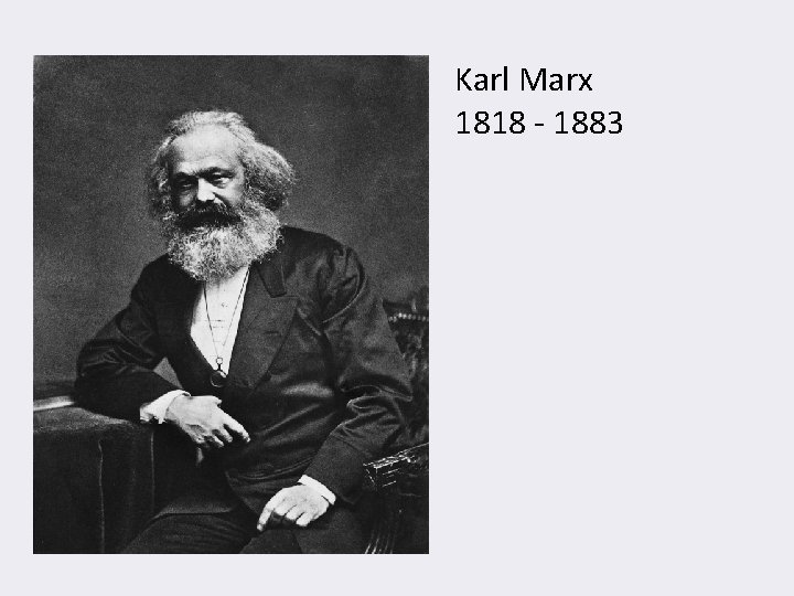 Karl Marx 1818 - 1883 