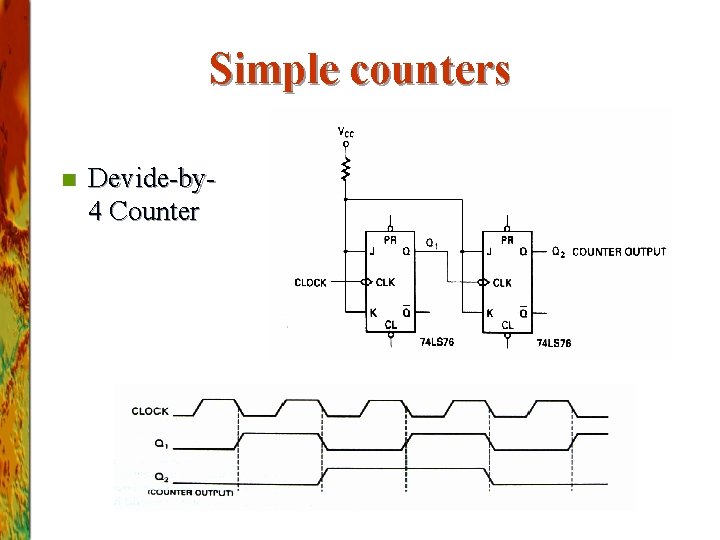 Simple counters n Devide-by 4 Counter 