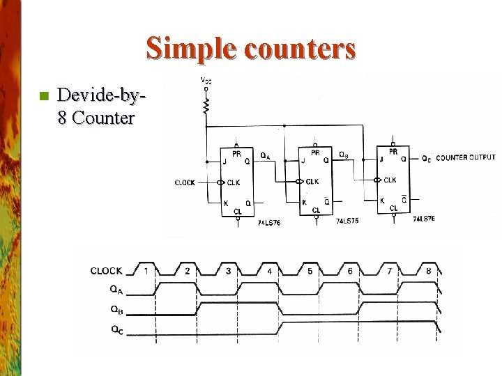 Simple counters n Devide-by 8 Counter 