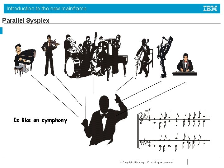 Introduction to the new mainframe Parallel Sysplex Is like an symphony © Copyright IBM