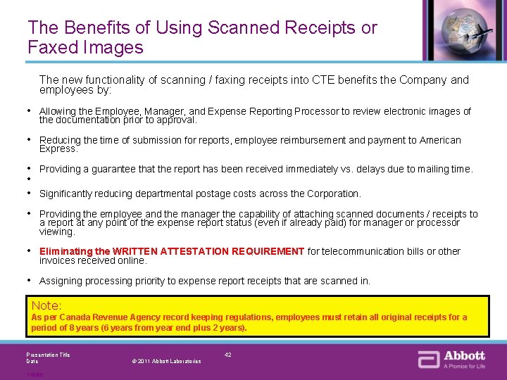 The Benefits of Using Scanned Receipts or Faxed Images The new functionality of scanning