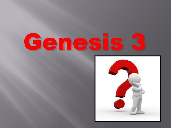 Genesis 3 