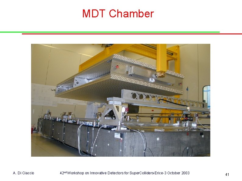 MDT Chamber A. Di Ciaccio 42 nd Workshop on Innovative Detectors for Super. Colliders-Erice-3