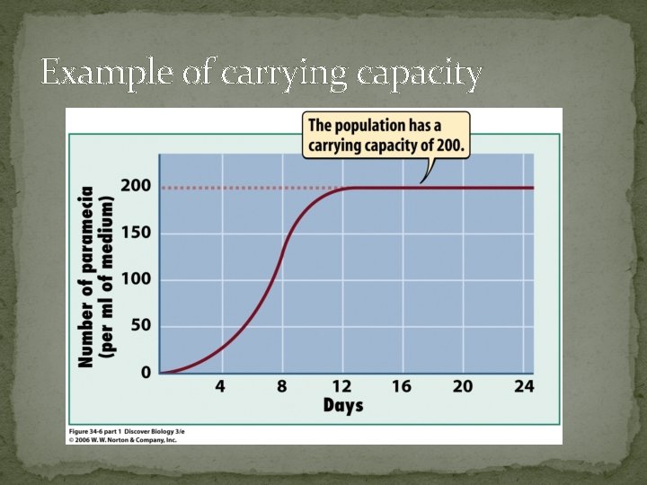 Example of carrying capacity 