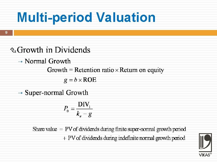 Multi-period Valuation 9 