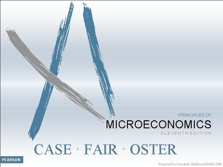 PRINCIPLES OF MICROECONOMICS ELEVENTH EDITION CASE FAIR OSTER PEARSON Prepared by: Fernando Quijano w/Shellyof.