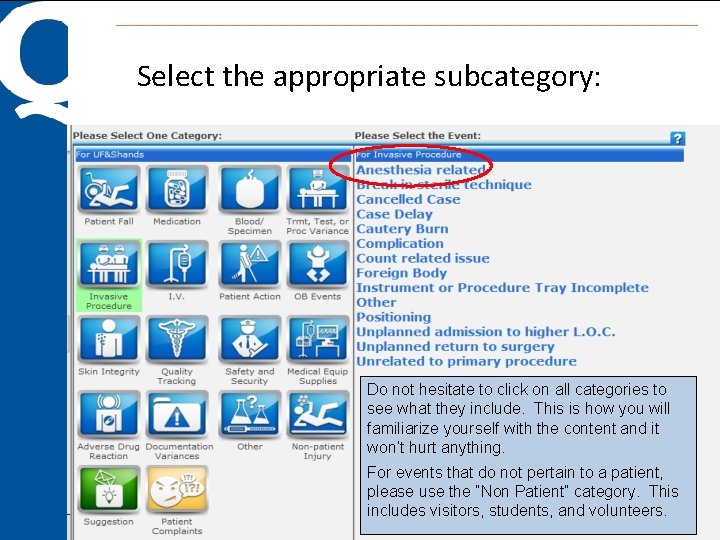Select the appropriate subcategory: Do not hesitate to click on all categories to see Select the appropriate subcategory: Do not hesitate to click on all categories to see