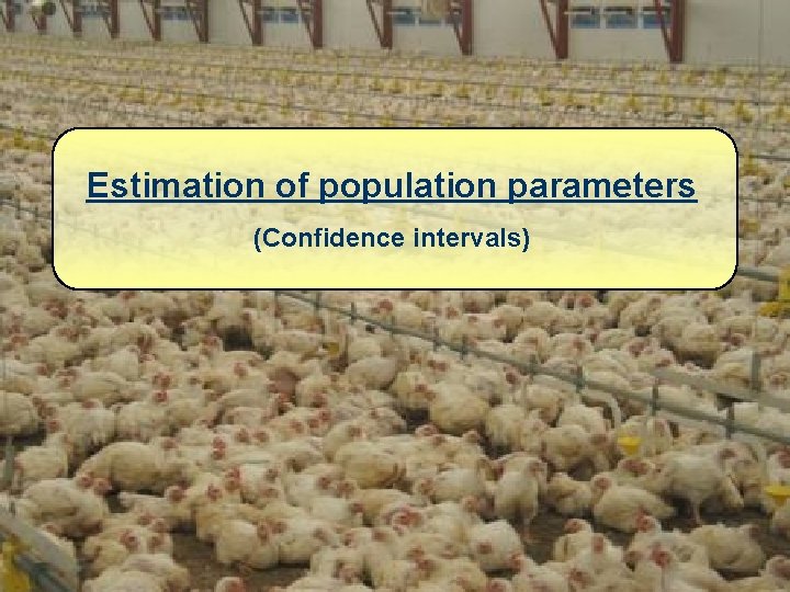 Estimation of population parameters (Confidence intervals) 