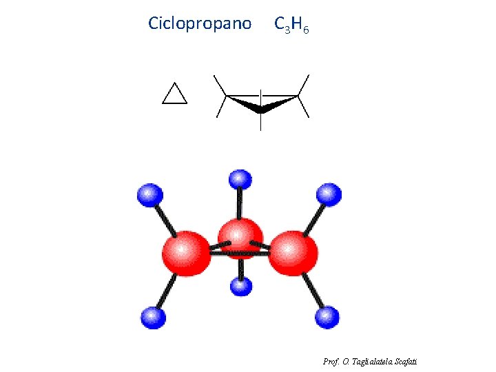 Ciclopropano C 3 H 6 Prof. O. Taglialatela Scafati 