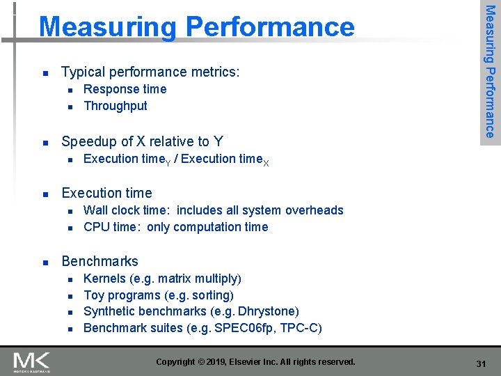 n Typical performance metrics: n n n Speedup of X relative to Y n n Typical performance metrics: n n n Speedup of X relative to Y n