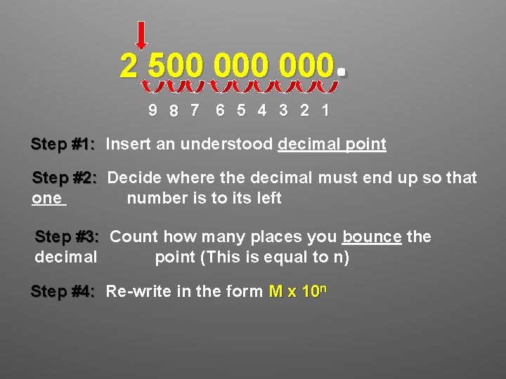 . 2 500 000 9 8 7 6 5 4 3 2 1 Step . 2 500 000 9 8 7 6 5 4 3 2 1 Step