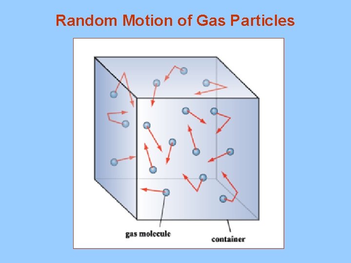 Random Motion of Gas Particles 