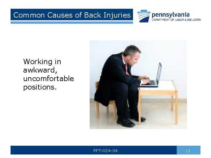 BACK SAFETY SAFE LIFTING Bureau of Workers Compensation