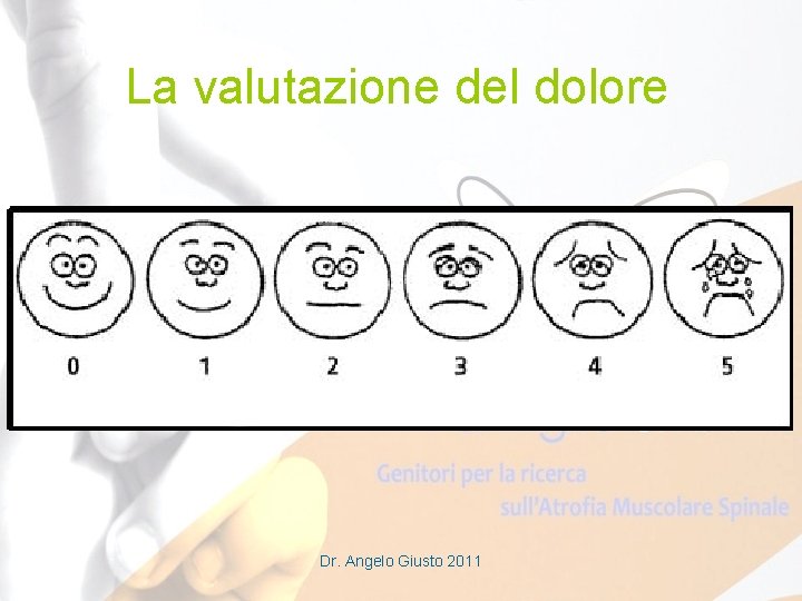 La valutazione del dolore Dr. Angelo Giusto 2011 