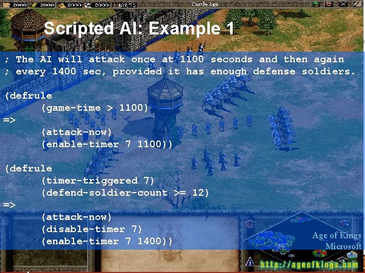 Scripted AI: Example 1 ; ; The AI will attack once at 1100 every Scripted AI: Example 1 ; ; The AI will attack once at 1100 every