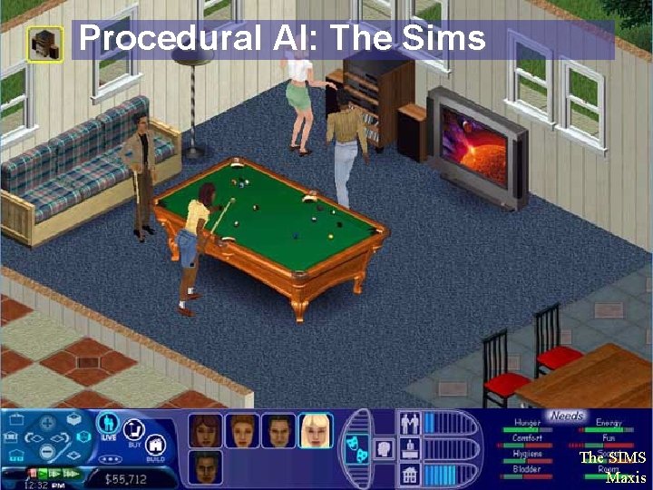 Procedural AI: The Sims The SIMS Maxis Procedural AI: The Sims The SIMS Maxis