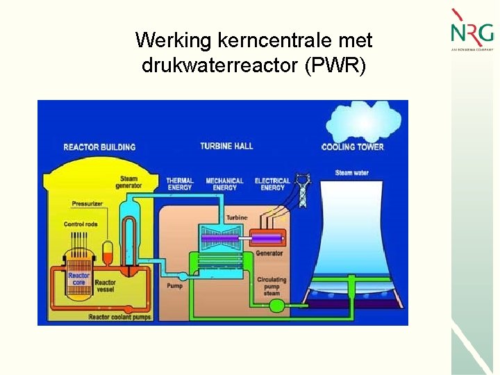 Werking kerncentrale met drukwaterreactor (PWR) 