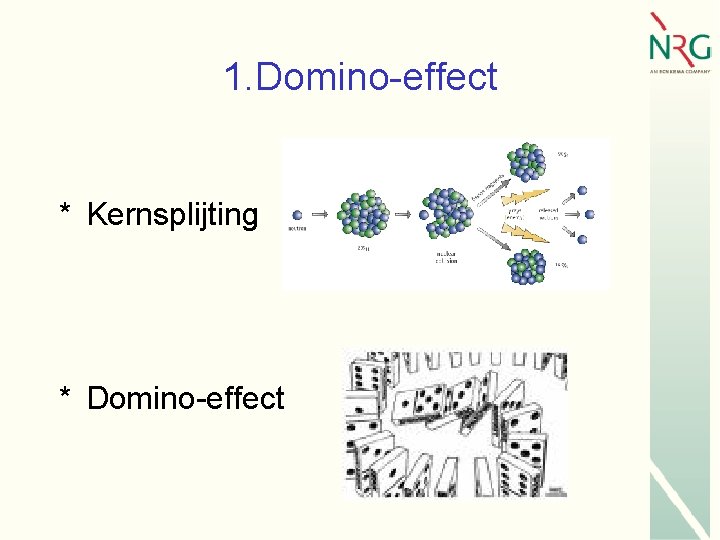 1. Domino-effect * Kernsplijting * Domino-effect 