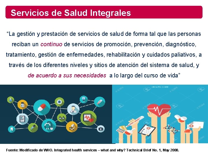 Servicios de Salud Integrales “La gestión y prestación de servicios de salud de forma