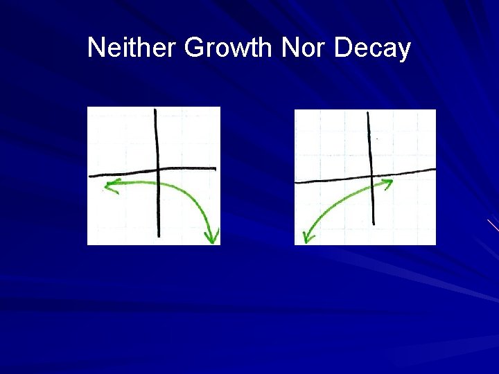 Neither Growth Nor Decay 