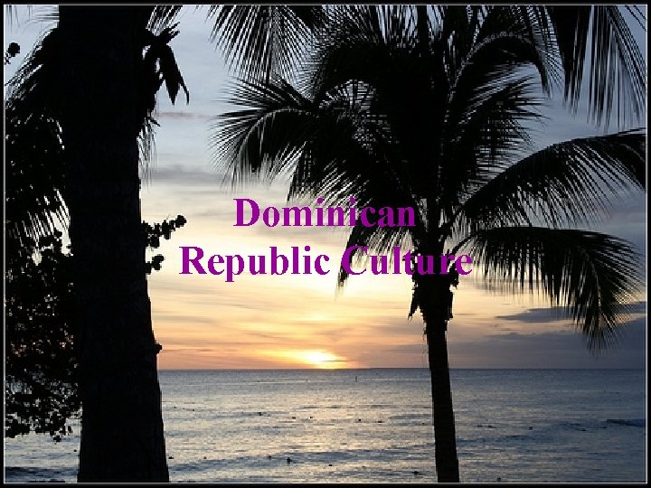 Dominican Republic Culture 