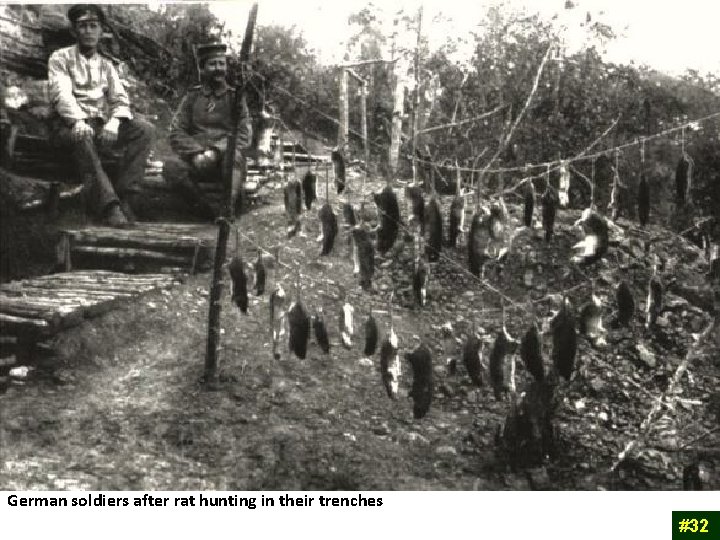 German soldiers after rat hunting in their trenches #32 