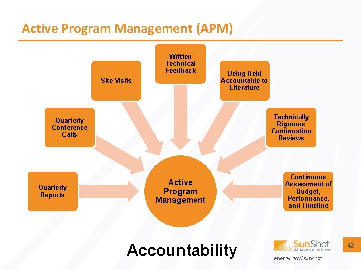 Active Program Management (APM) Written Technical Feedback Site Visits Being Held Accountable to Literature