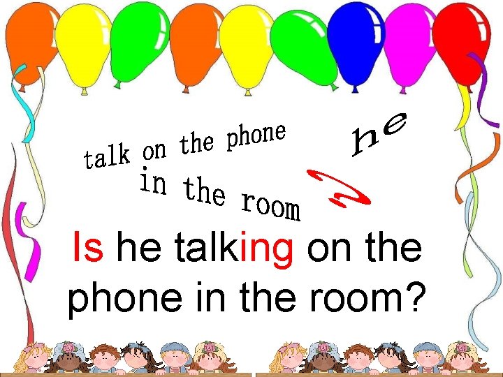 Is he talking on the phone in the room? 
