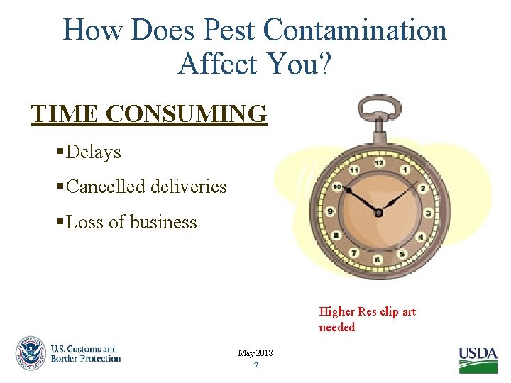 How Does Pest Contamination Affect You? TIME CONSUMING §Delays §Cancelled deliveries §Loss of business