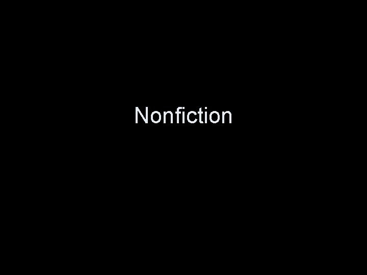 Nonfiction 