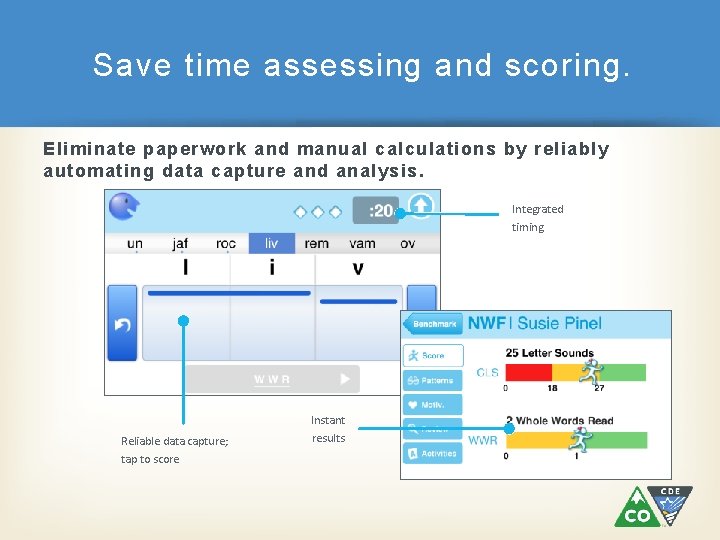 Save time assessing and scoring. Eliminate paperwork and manual calculations by reliably automating data Save time assessing and scoring. Eliminate paperwork and manual calculations by reliably automating data