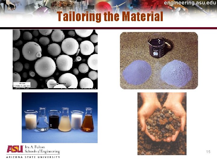 Tailoring the Material 15 