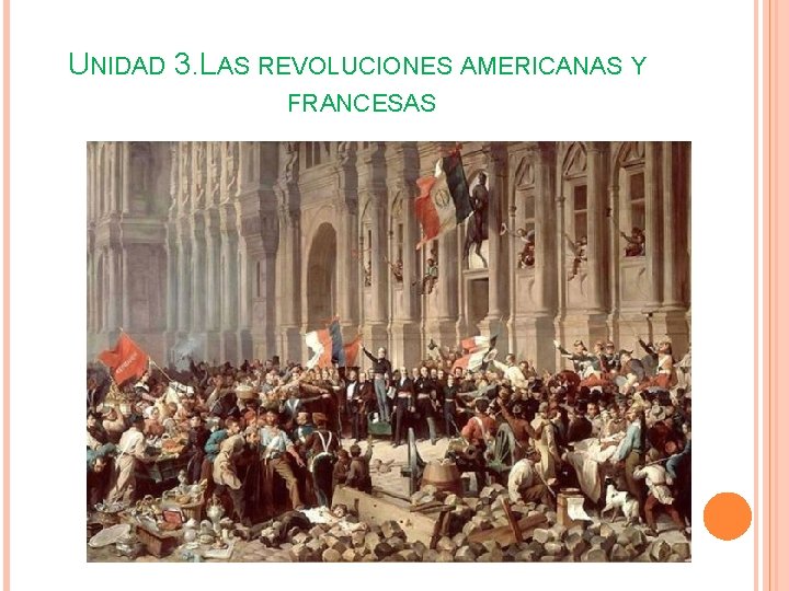 UNIDAD 3. LAS REVOLUCIONES AMERICANAS Y FRANCESAS 