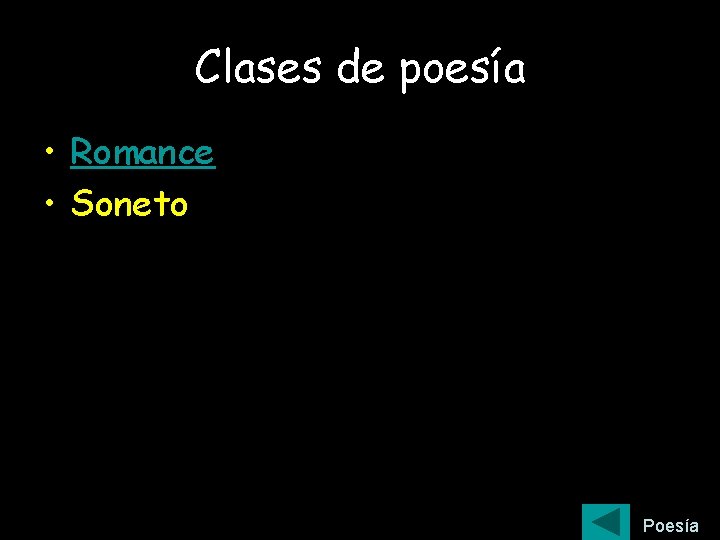 Clases de poesía • Romance • Soneto Poesía 