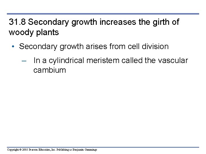 31. 8 Secondary growth increases the girth of woody plants • Secondary growth arises 31. 8 Secondary growth increases the girth of woody plants • Secondary growth arises