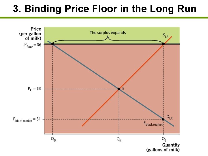 3. Binding Price Floor in the Long Run 