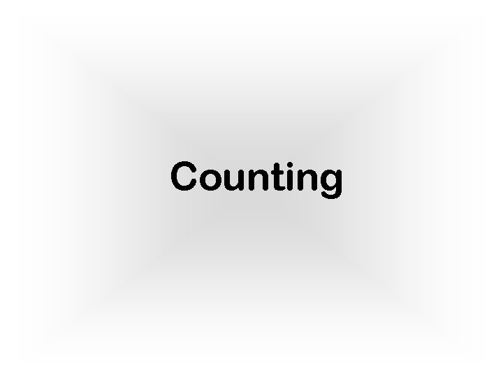 Counting 