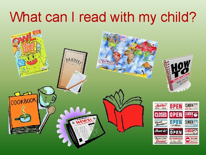 What can I read with my child? 