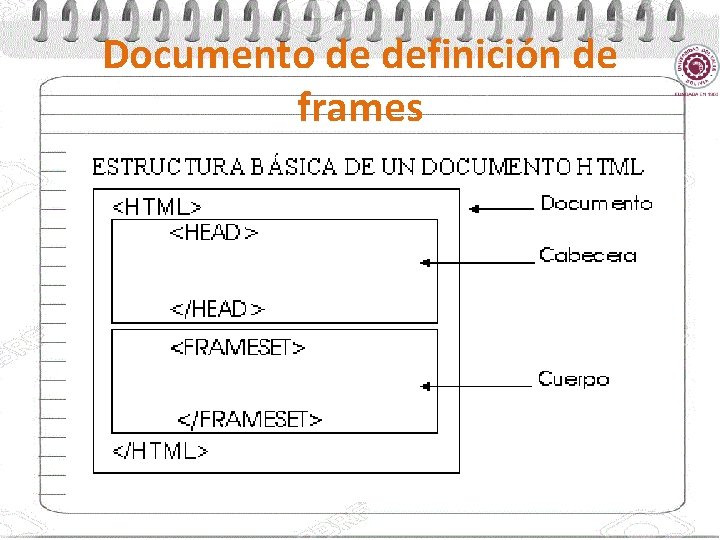 Documento de definición de frames 