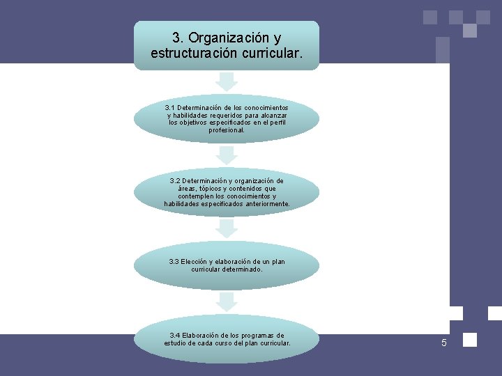 3. Organización y estructuración curricular. 3. 1 Determinación de los conocimientos y habilidades requeridos
