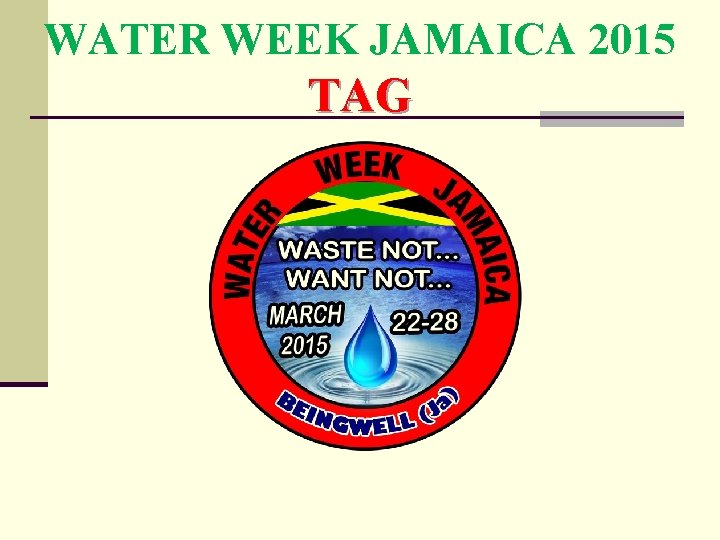 WATER WEEK JAMAICA 2015 TAG 