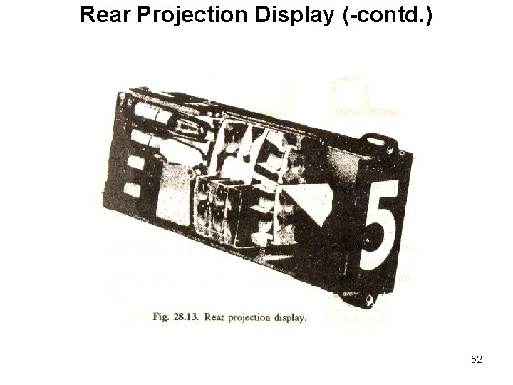 Rear Projection Display (-contd. ) 52 Rear Projection Display (-contd. ) 52