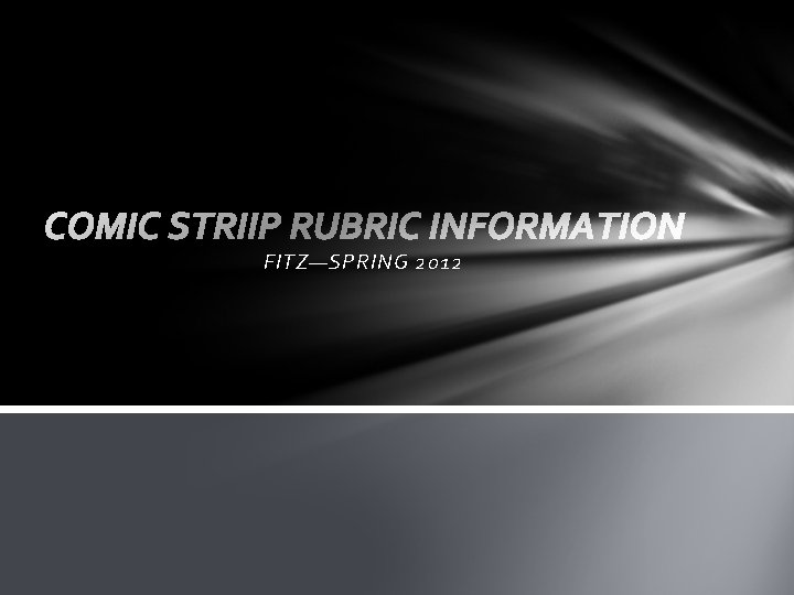 FITZ—SPRING 2012 
