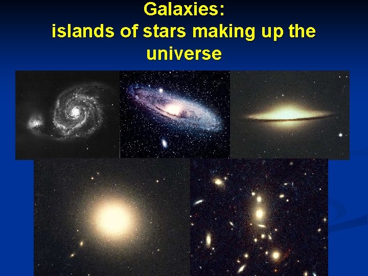 Galaxies: islands of stars making up the universe 